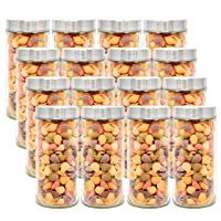 LG Luxury &amp- Grace Pack 16 Botes de Cristal- 1-2 L (23x10 cm). Tarros de Vidrio de Borosilicato. Tapa de Acero Inoxidable…